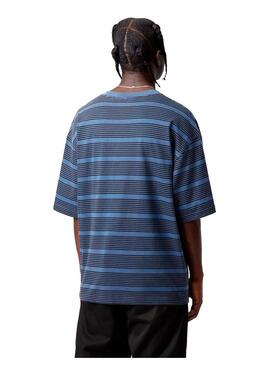 Camiseta Hombre Carhartt WIP Hanson Rayas Azules