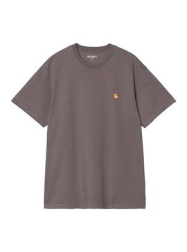 Camiseta Hombre Carhartt WIP Chase Gris