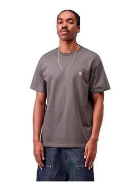 Camiseta Hombre Carhartt WIP Chase Gris