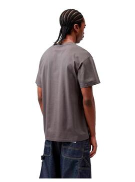 Camiseta Hombre Carhartt WIP Chase Gris