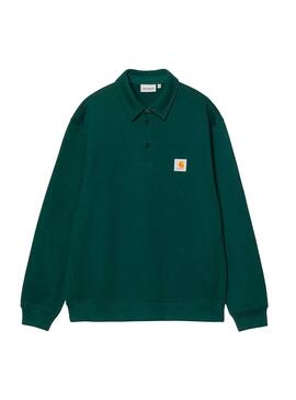 Sudadera Hombre Carhartt WIP Polo Sweat Verde