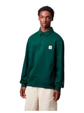 Sudadera Hombre Carhartt WIP Polo Sweat Verde