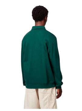 Sudadera Hombre Carhartt WIP Polo Sweat Verde
