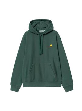 Sudadera Hombre Carhartt WIP American Script Verd