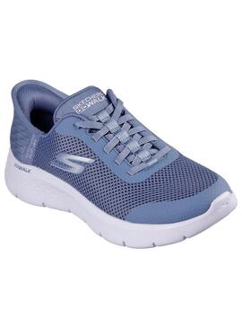 Zapatilla Mujer Skechers Go Walk Slip-In Azul