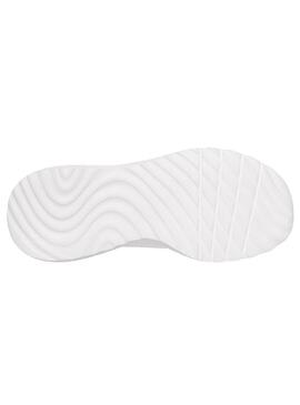 Zapatilla Mujer Skechers Bobs Squad Slip Blanco/Do