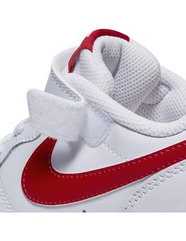 Zapatilla Unisex Nike Court Borough Blanco/Rojo