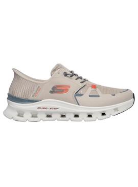 Zapatilla Skechers Hombre Slip-Ins Glide-Step Beig