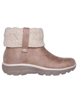 Bota Mujer Skechers Easy Going Marrón