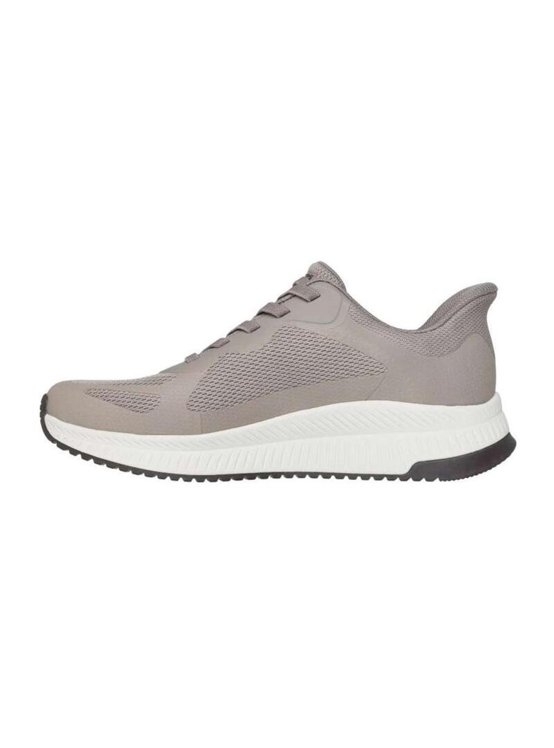 Zapatilla Hombre Skechers Bob Squad Beige