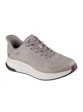 Zapatilla Hombre Skechers Bob Squad Beige