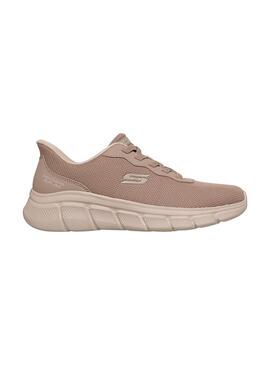 Zapatilla Mujer Skechers Bobs B Slip Beige