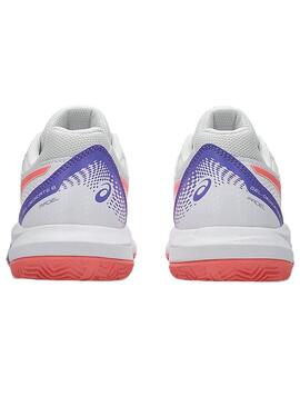 Zapatilla Mujer Asics Gel-Dedicate 8 Padel Blanca Coral