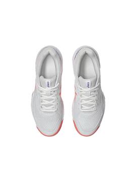 Zapatilla Mujer Asics Gel-Dedicate 8 Padel Blanca Coral