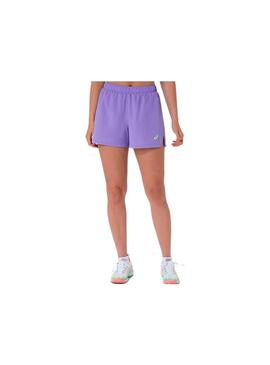 Pantalon corto Mujer Asics Court Padel Lila