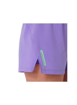 Pantalon corto Mujer Asics Court Padel Lila