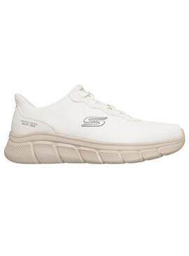 Zapatilla Hombre Skechers Bobs B Slip Ins Blanco
