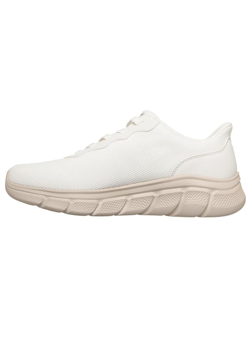 Zapatilla Hombre Skechers Bobs B Slip Ins Blanco