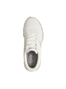 Zapatilla Hombre Skechers Bobs B Slip Ins Blanco