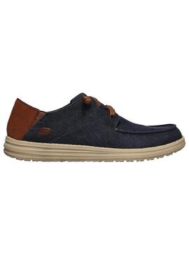 Zapatilla Hombre Skechers Melson Planon Marino