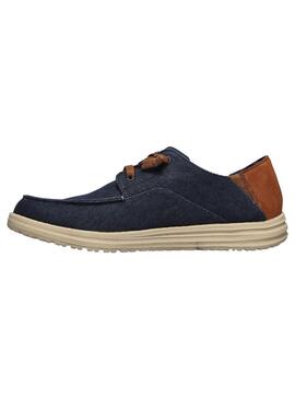 Zapatilla Hombre Skechers Melson Planon Marino