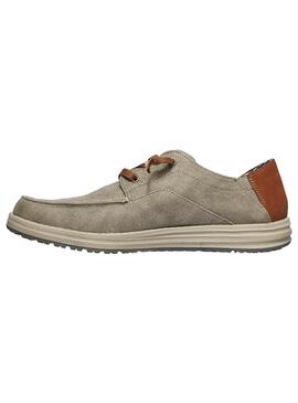 Zapatilla Hombre Skechers Melson Planon Marrón