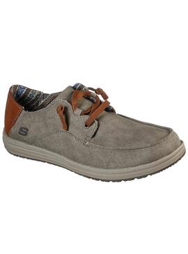 Zapatilla Hombre Skechers Melson Planon Marrón