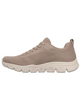 Zapatilla Mujer Skechers Bobs B Lite Beige