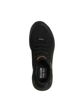 Zapatilla Mujer Skechers Dire Step Slip Ins Negro