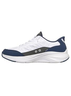 Zapatilla Hombre Skechers Contour Foam Blanco Azul