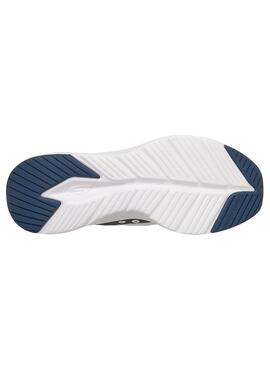 Zapatilla Hombre Skechers Contour Foam Blanco Azul