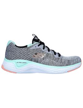 Zapatilla Mujer Skechers Solar Fuse Gris