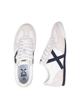 Zapatilla Hombre Munich Stereo 03 Blanca Azul
