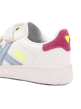 Zapatilla Niño/a Munich Mini Barru 15 Blanca Azul Ros