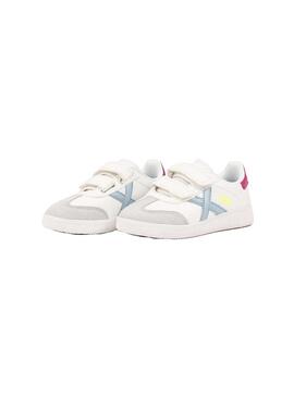 Zapatilla Niño/a Munich Mini Barru 15 Blanca Azul Ros