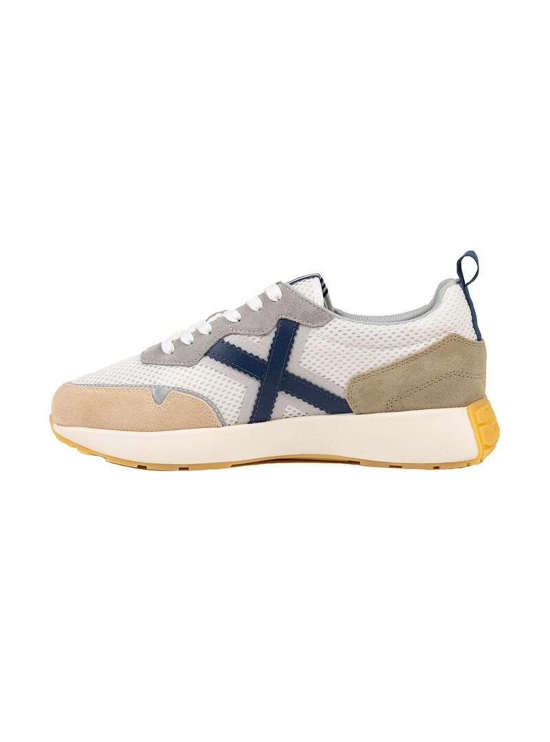 Zapatilla Hombre Munich Xemine 97 Blanco Azul Beig