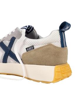 Zapatilla Hombre Munich Xemine 97 Blanco Azul Beig