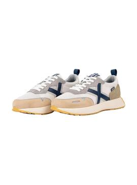 Zapatilla Hombre Munich Xemine 97 Blanco Azul Beig