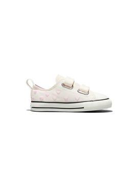 Zapatilla Niño/a Converse Chuck 2V Blanca Corazon