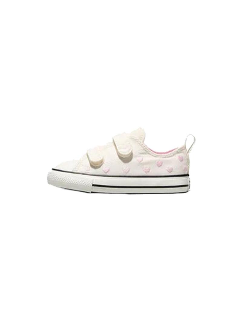 Zapatilla Niño/a Converse Chuck 2V Blanca Corazon