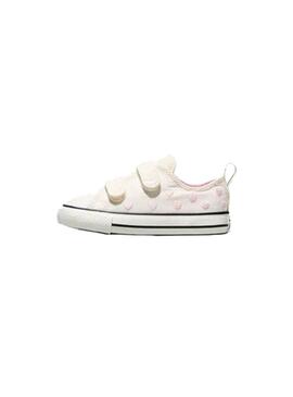 Zapatilla Niño/a Converse Chuck 2V Blanca Corazon