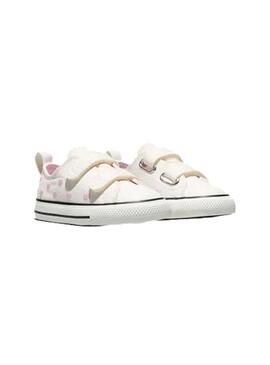 Zapatilla Niño/a Converse Chuck 2V Blanca Corazon