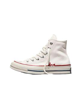 Zapatilla Mujer Converse Chuck 70 Love Blanca