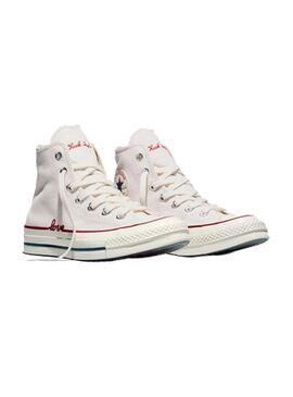 Zapatilla Mujer Converse Chuck 70 Love Blanca
