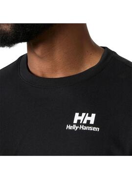 Camiseta Hombre Helly Hansen Core Graphic Negra