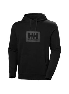 Sudadera Hombre Helly Hansen Box Hoodie Negra