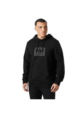 Sudadera Hombre Helly Hansen Box Hoodie Negra