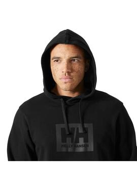 Sudadera Hombre Helly Hansen Box Hoodie Negra