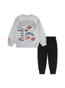 Chandal Niño Jordan Dynasty Ft Crew Gris