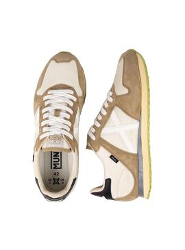 Zapatilla Hombre Munich Massana 603 Marron  Amarillo